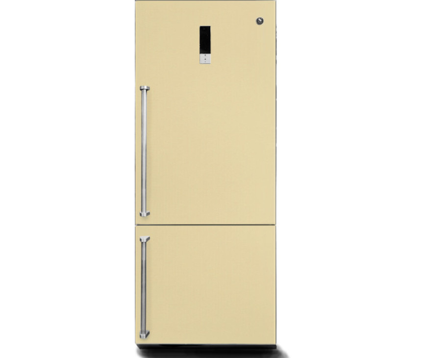 Steel GQFRB-7 SX koel/vriescombinatie - Genesi - crema