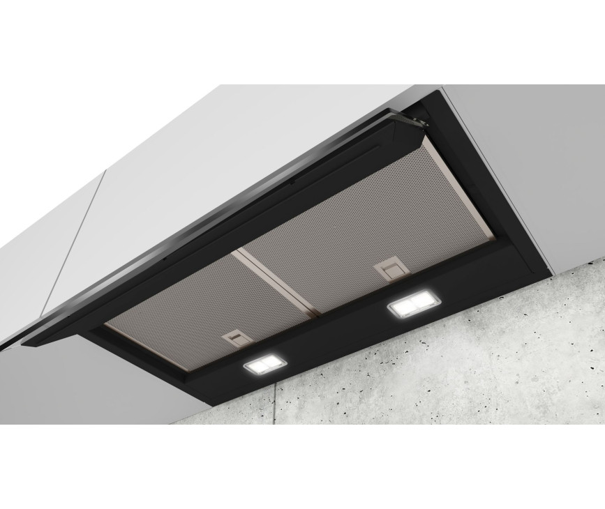 Siemens LJ67BAM60 inbouw afzuigkap - blokdesign - zwart