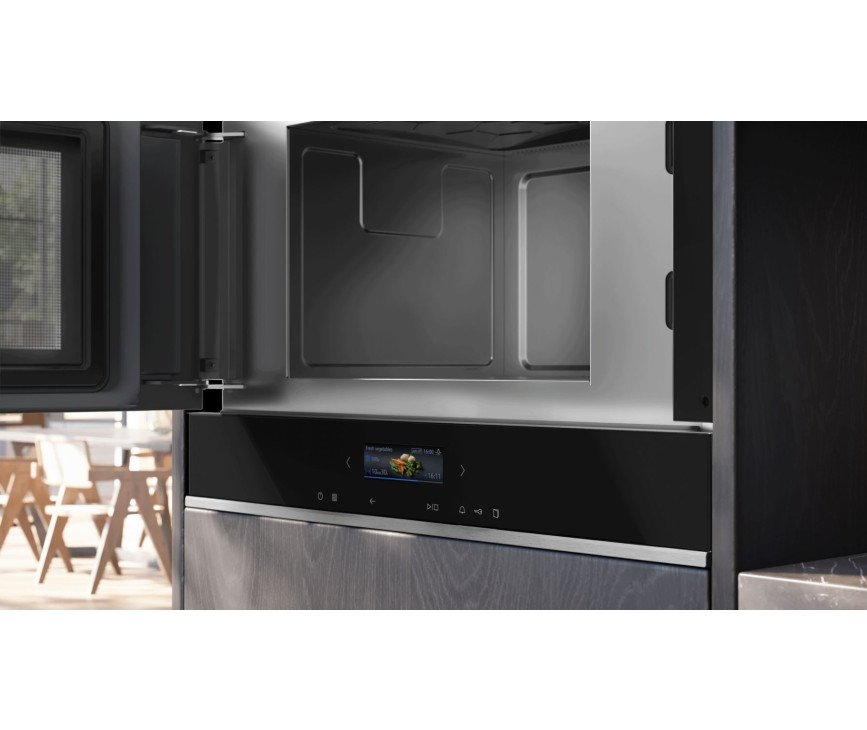 Siemens BF722L1B1 inbouw magnetron - linksdraaiend - zwart