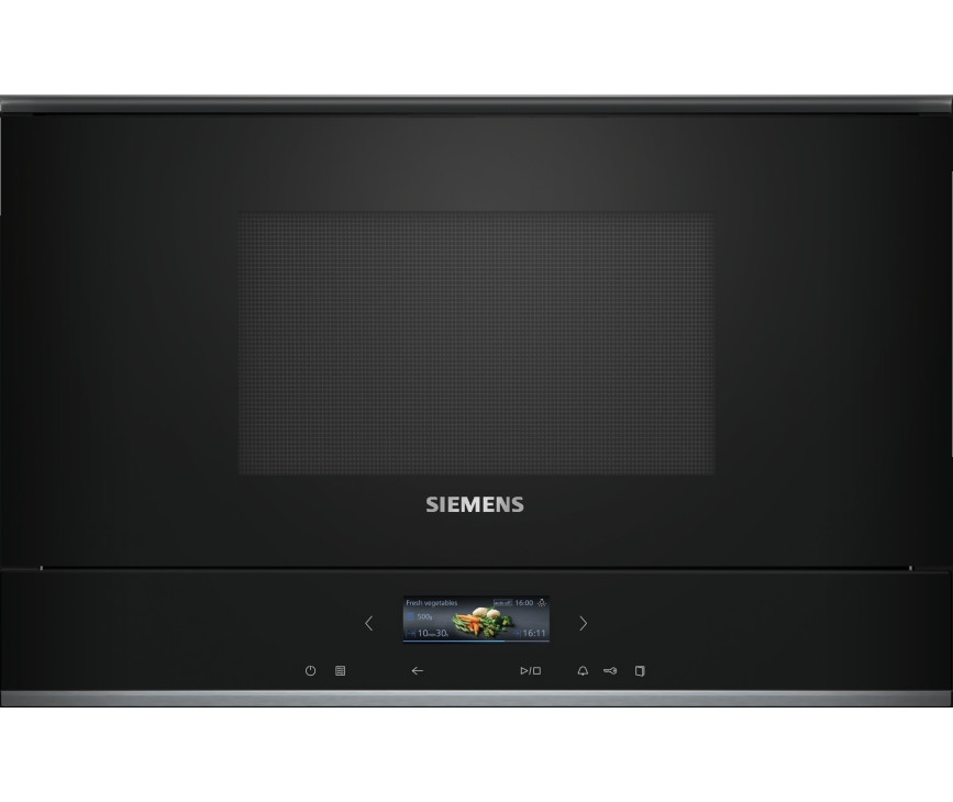 Siemens BF722L1B1 inbouw magnetron - linksdraaiend - zwart