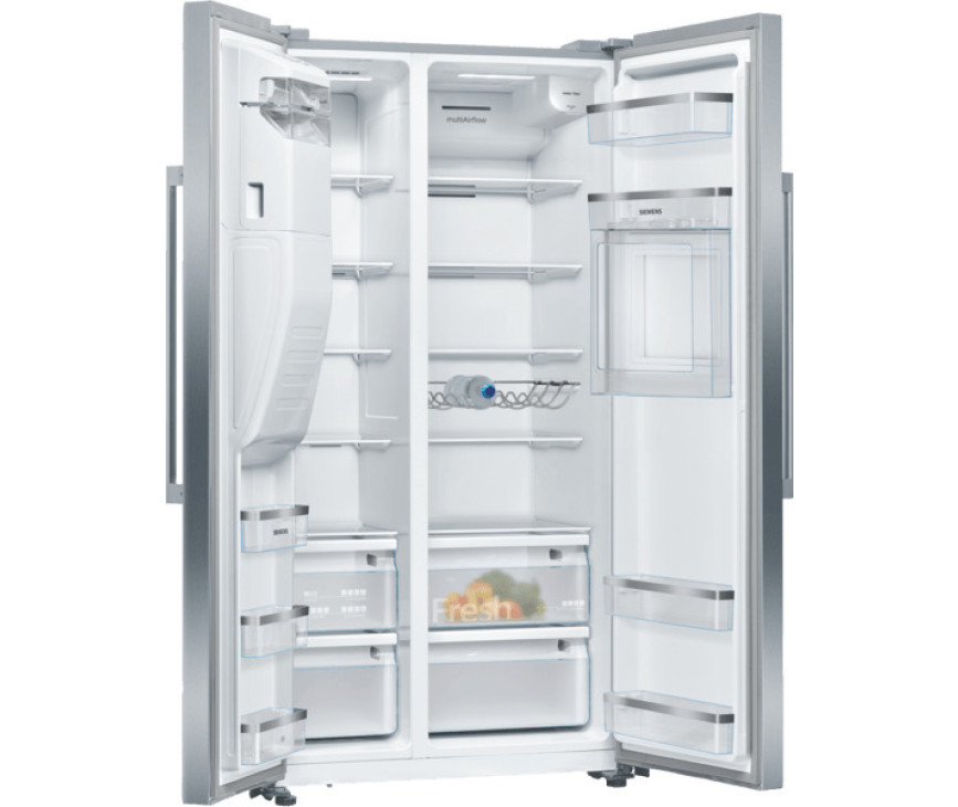 Siemens KA93GAIDP side-by-side koelkast - rvs - met minibar en ijsdispenser