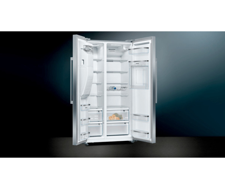 Siemens KA93GAIDP side-by-side koelkast - rvs - met minibar en ijsdispenser