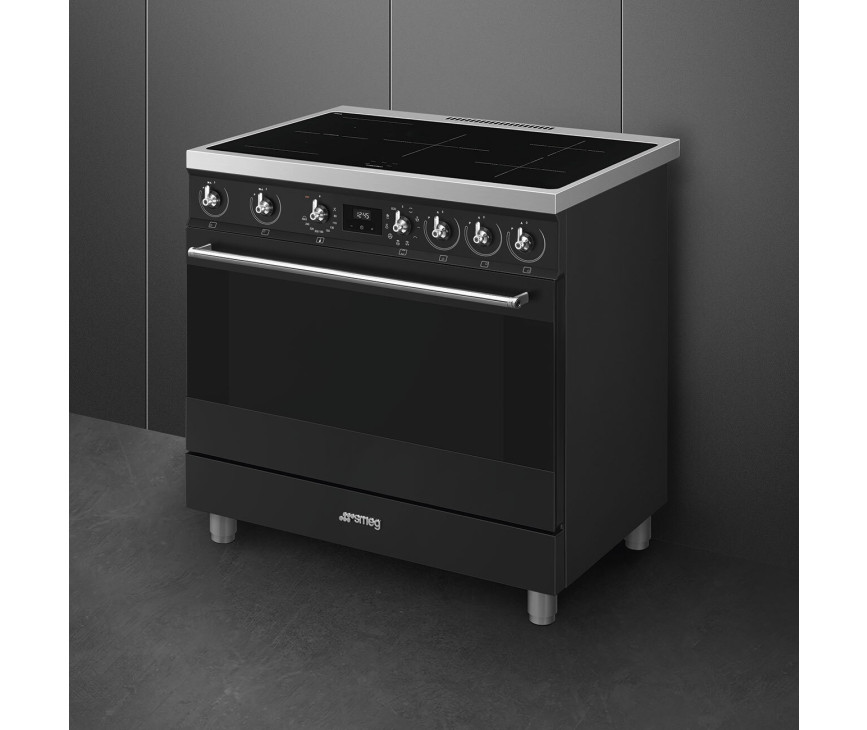 Smeg C9IMMB2 inductie fornuis - mat zwart - 90 cm