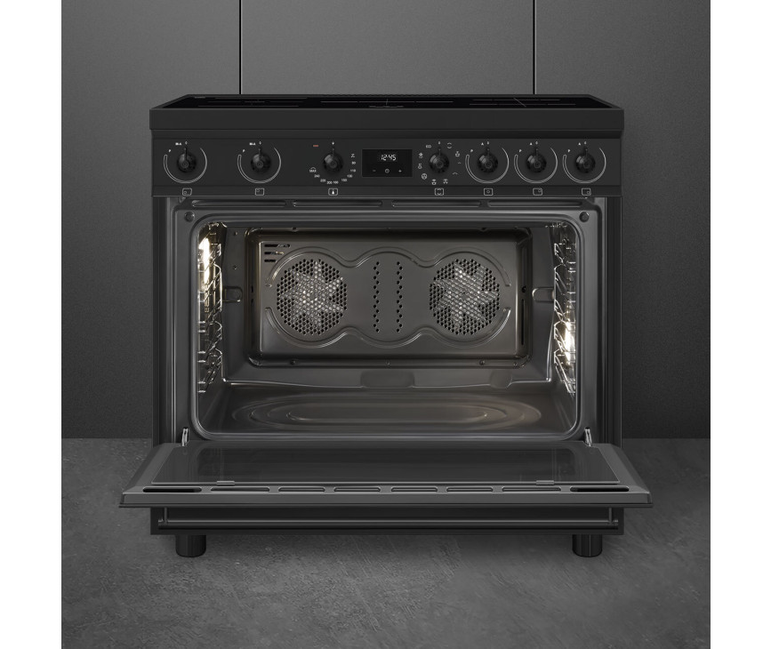 Smeg C9IMN2 inductie fornuis - mat zwart - 90 cm