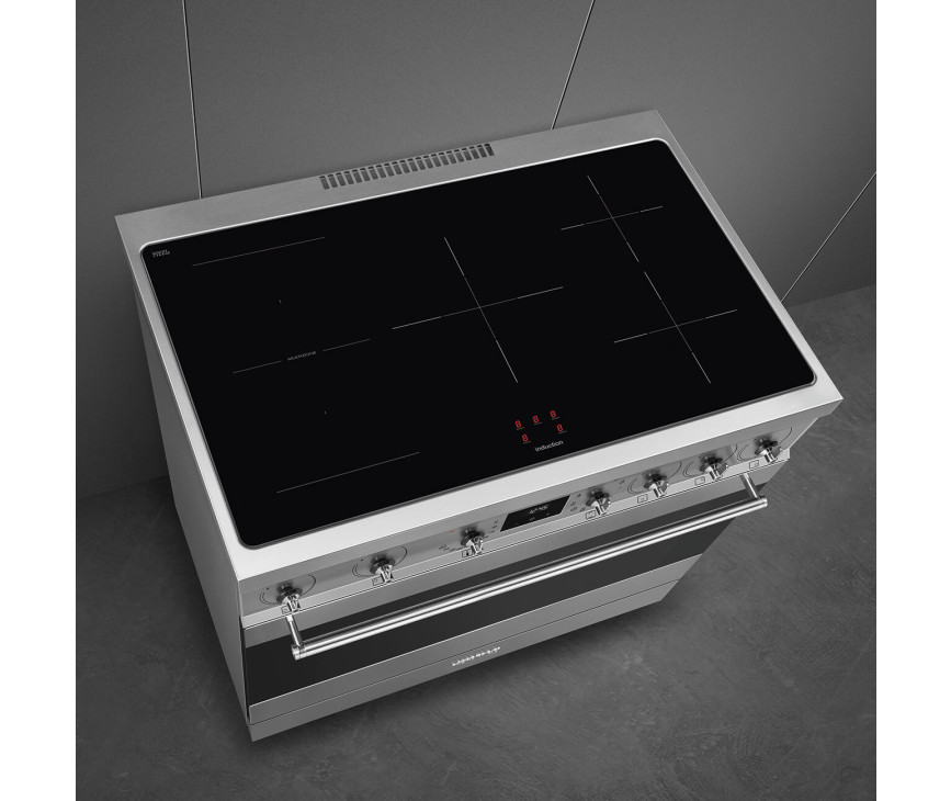 Smeg C9IMX2 inductie fornuis - rvs - 90 cm.
