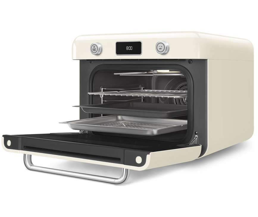Smeg COF01CREU vrijstaande combi-stoomoven - creme