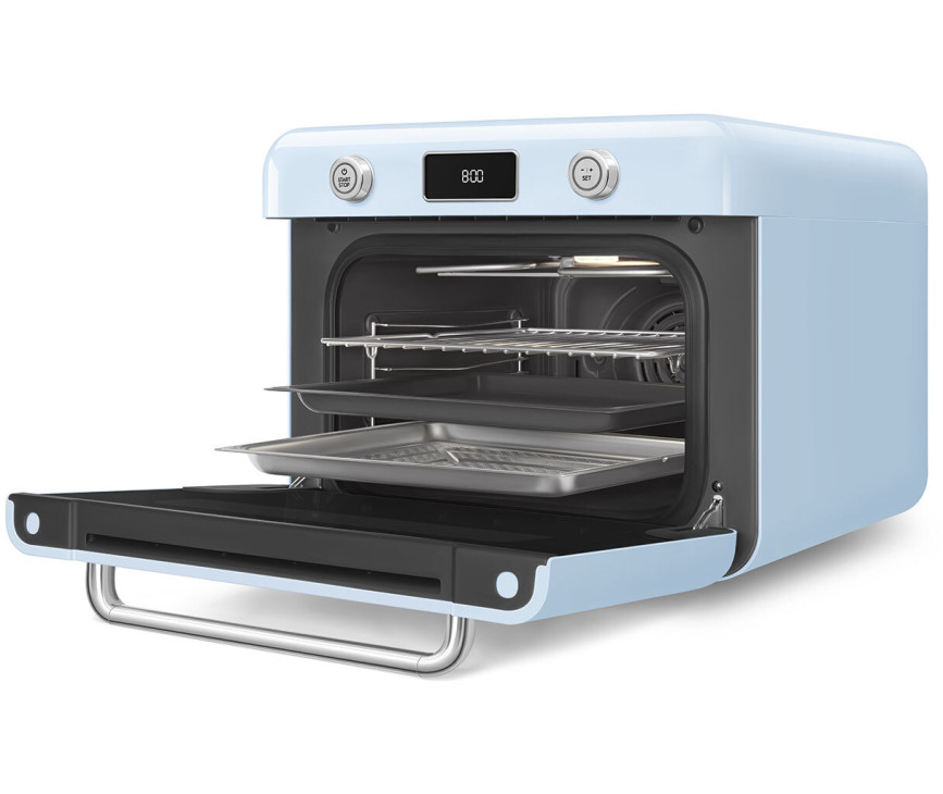 Smeg COF01PBEU vrijstaande combi-stoomoven - pastel blauw