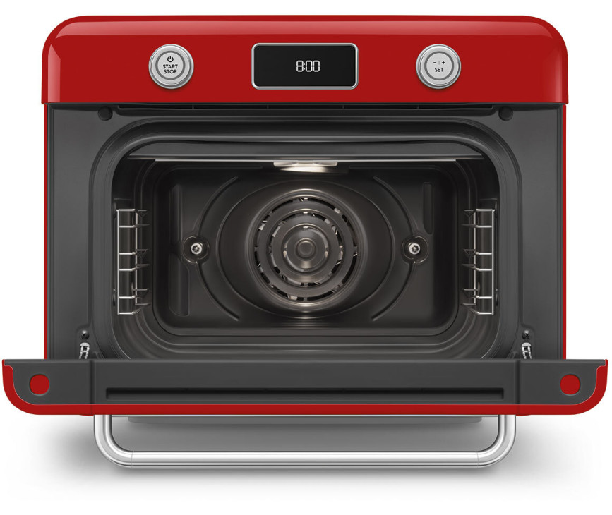 Smeg COF01RDEU vrijstaande combi-stoomoven - rood