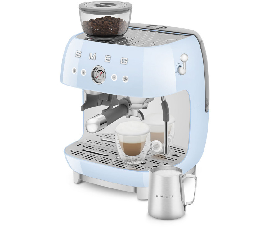 Smeg EGF03PBEU espresso koffiemachine - pastelblauw