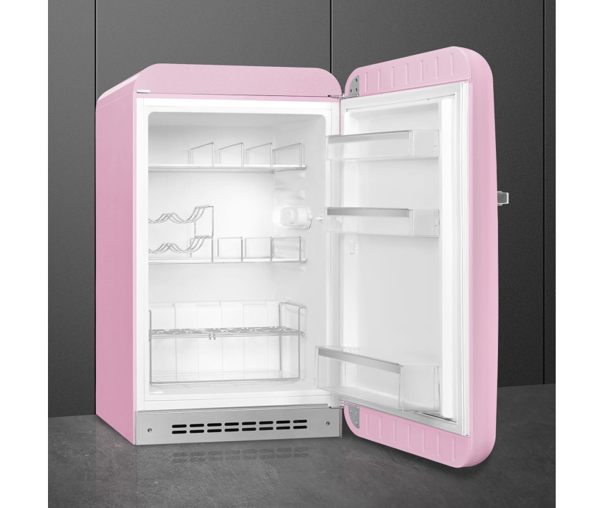 Smeg FAB10HRPK6 retro jaren 50 koelkast - roze - rechtsdraaiend