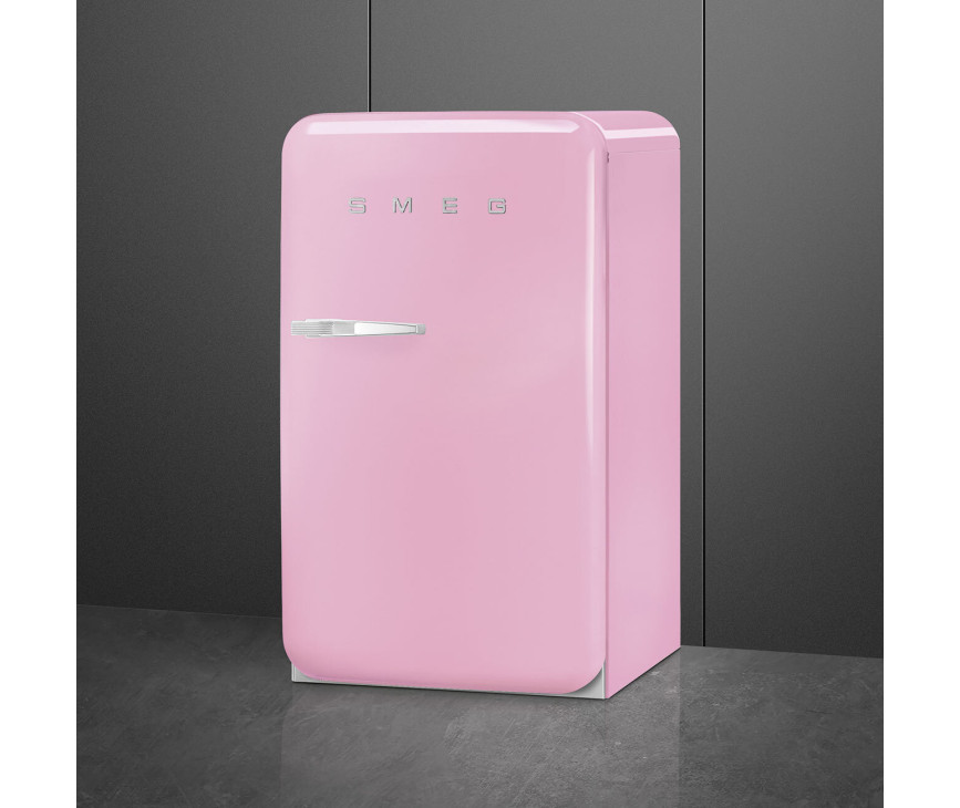 Smeg FAB10HRPK6 retro jaren 50 koelkast - roze - rechtsdraaiend