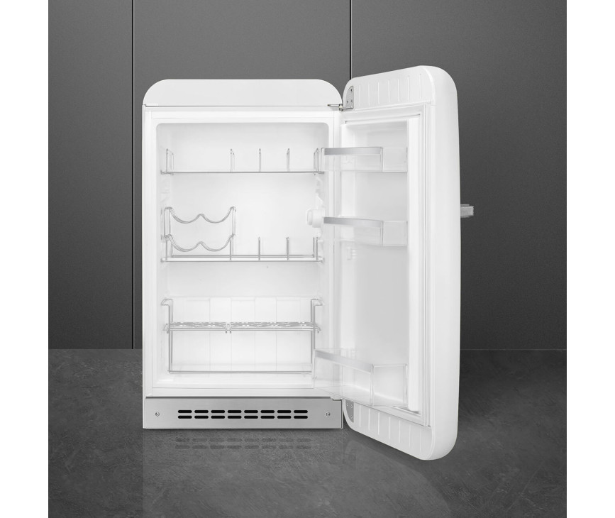 Smeg FAB10HRWH6 retro jaren 50 koelkast - wit - tafelmodel