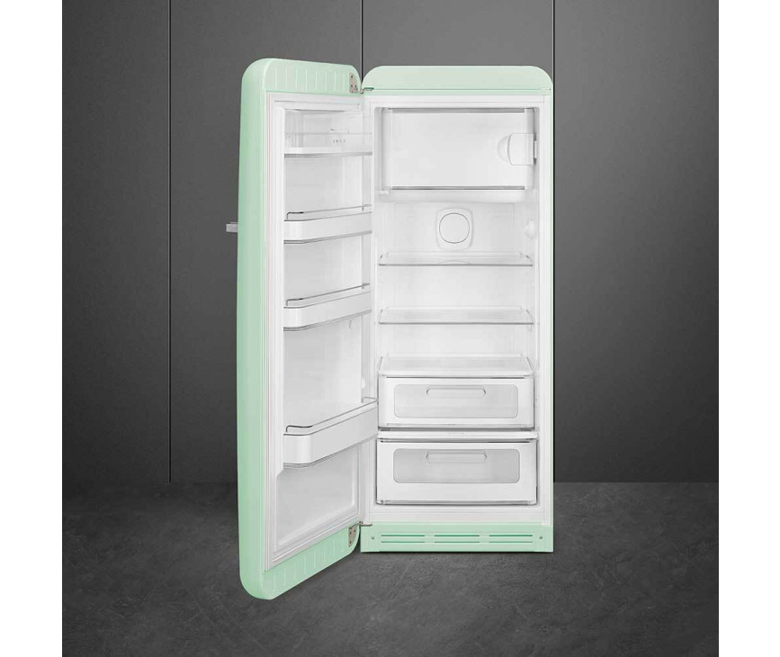 Smeg FAB28LPG6 retro jaren 50 koelkast - groen - watergroen