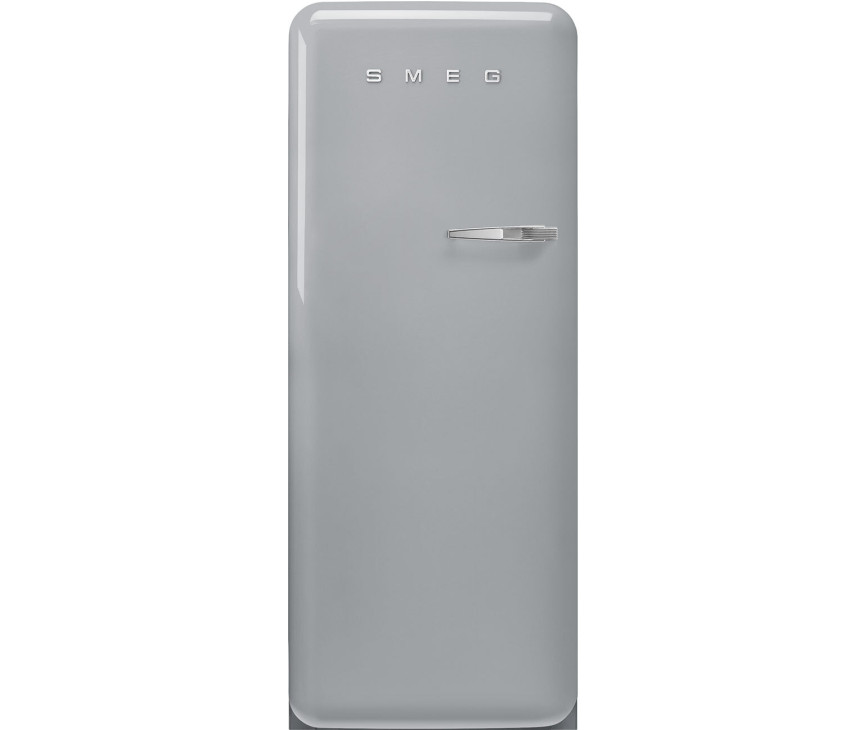 Smeg FAB28LSV6 retro jaren 50 koelkast - zilver - linksdraaiend