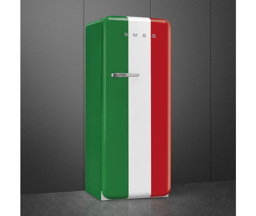 Smeg FAB28RDIT6 retro jaren 50 koelkast - Italia flag
