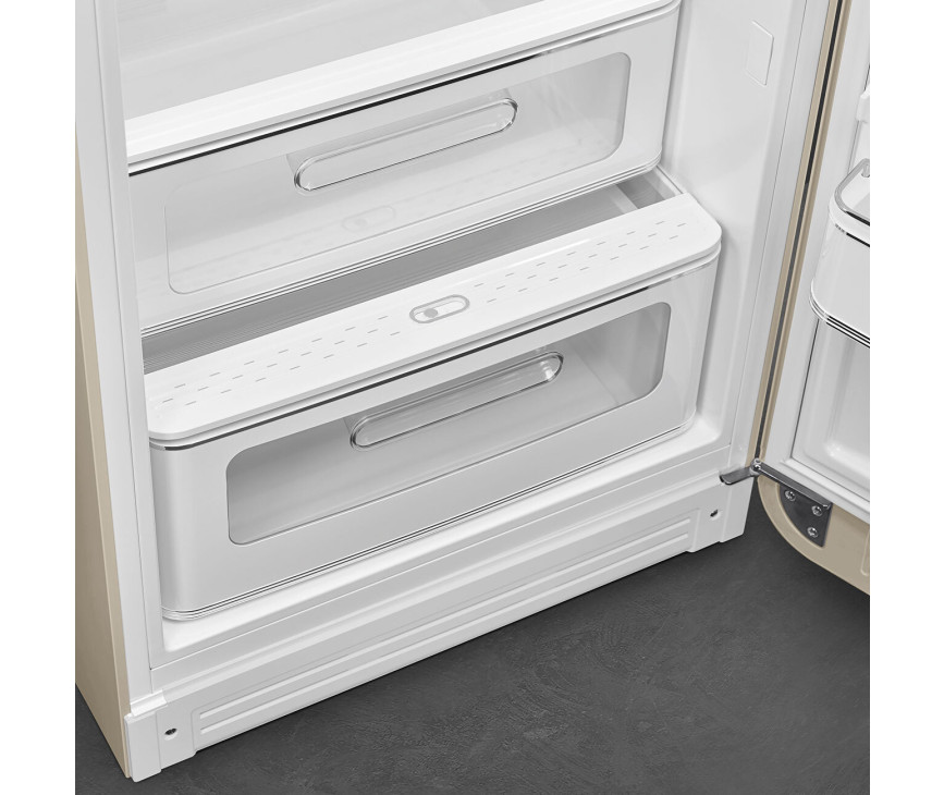 Smeg FAB28RDPP6 retro jaren 50 koelkast - Perfectly Pale