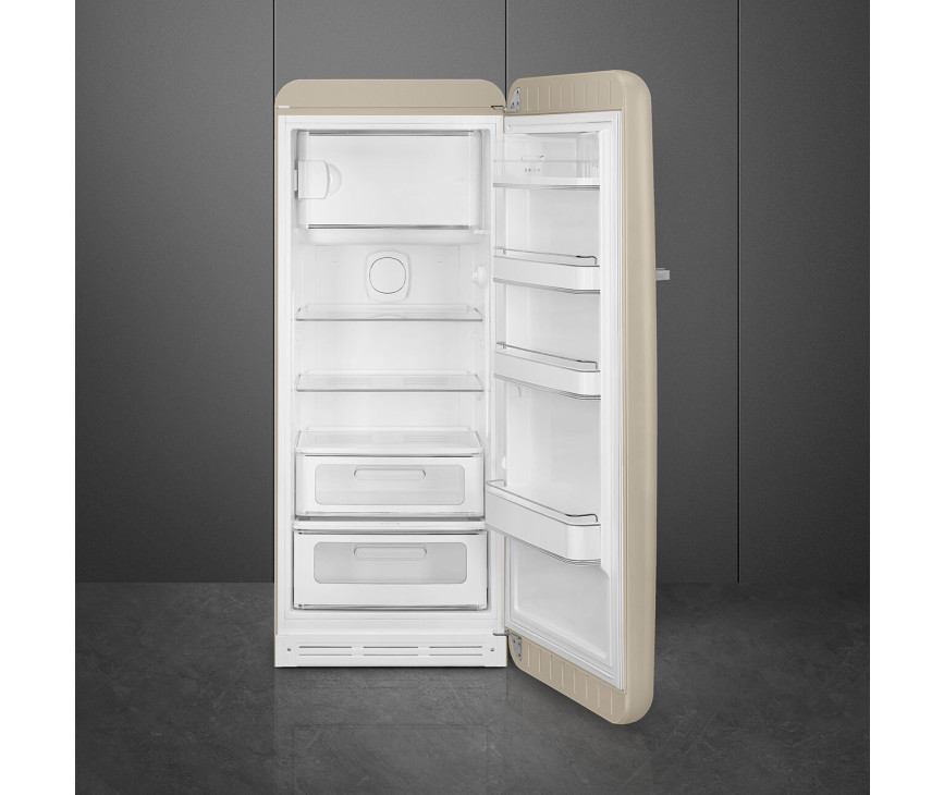Smeg FAB28RDPP6 retro jaren 50 koelkast - Perfectly Pale