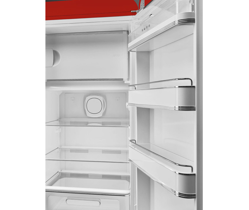Smeg FAB28RRD6 retro jaren 50 koelkast - rood - rechtsdraaiend