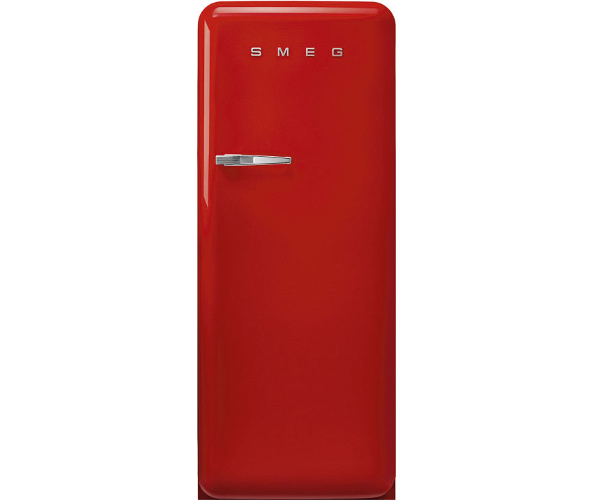 Smeg FAB28RRD6 retro jaren 50 koelkast - rood - rechtsdraaiend