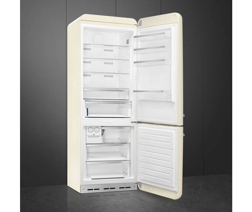 Smeg FAB38RCR6 retro jaren 50 koelkast - crème