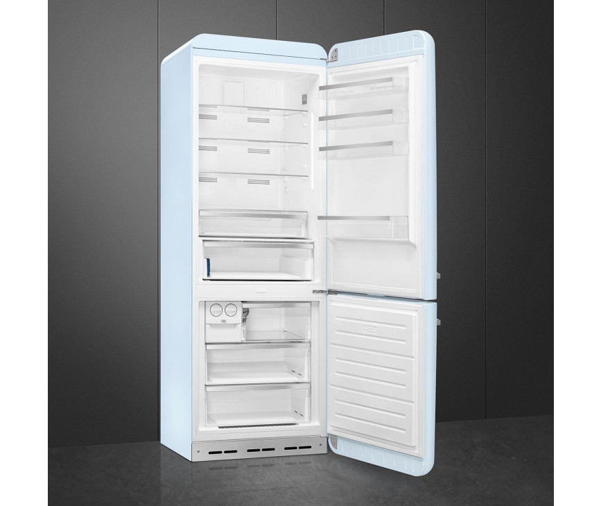 Smeg FAB38RPB6 retro jaren 50 koelkast - pastelblauw