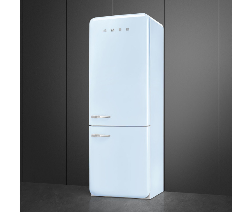 Smeg FAB38RPB6 retro jaren 50 koelkast - pastelblauw
