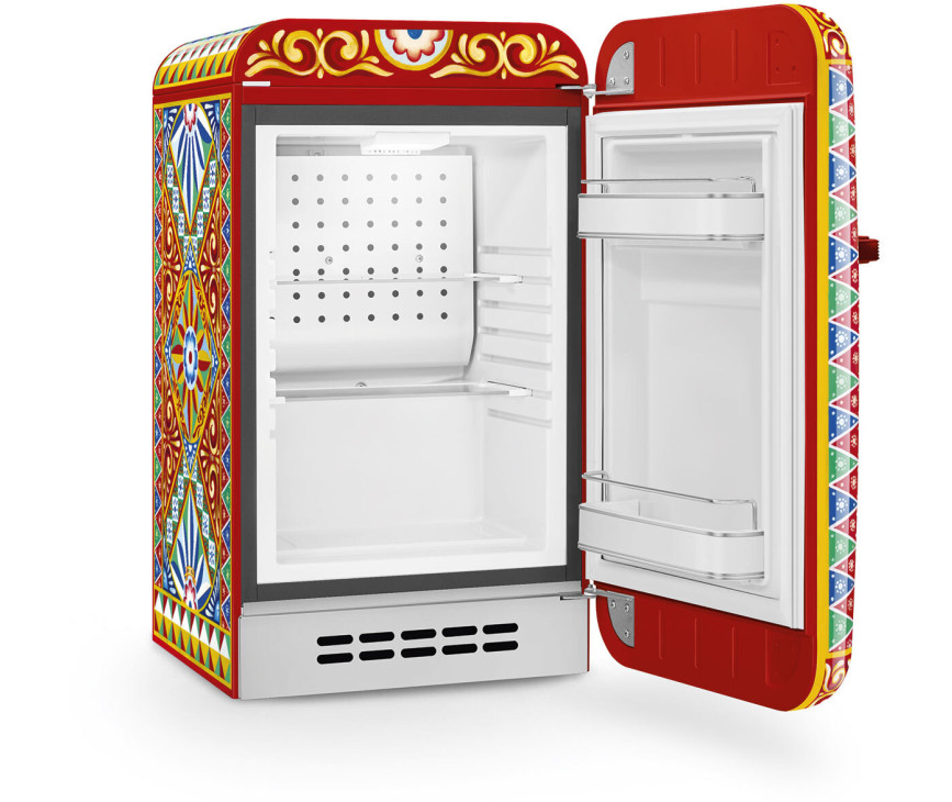 Smeg FAB5RDGC6 retro jaren 50 koelkast - oranje
