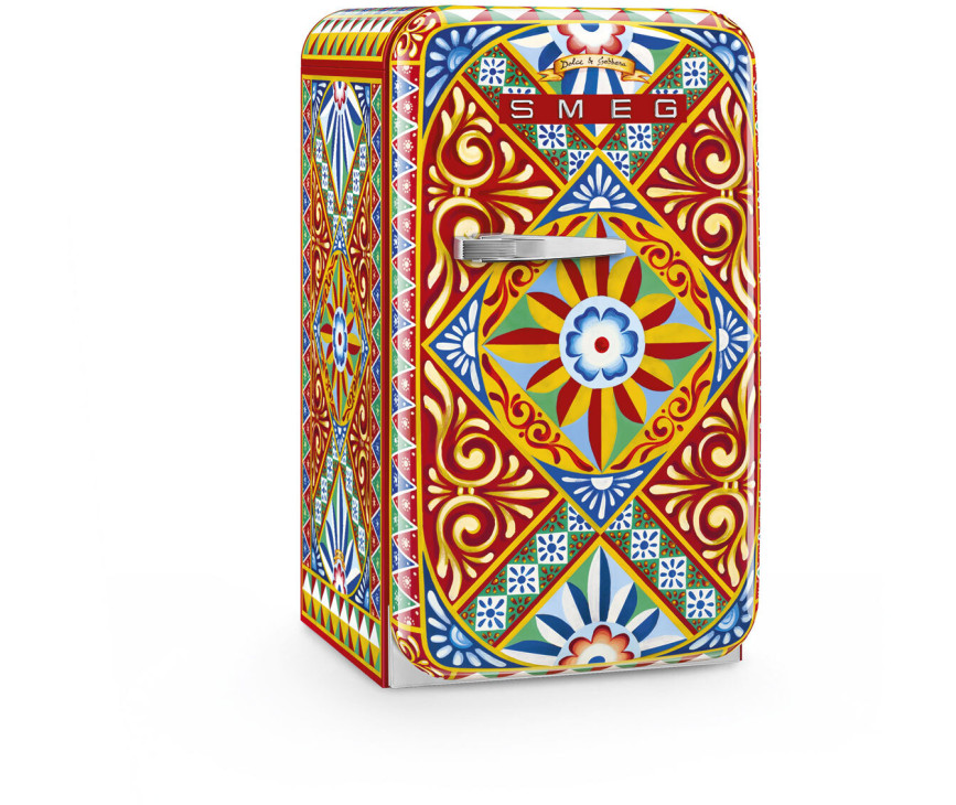 Smeg FAB5RDGC6 retro jaren 50 koelkast - oranje