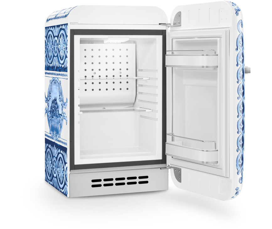 Smeg FAB5RDGME6 retro jaren 50 koelkast - blauw