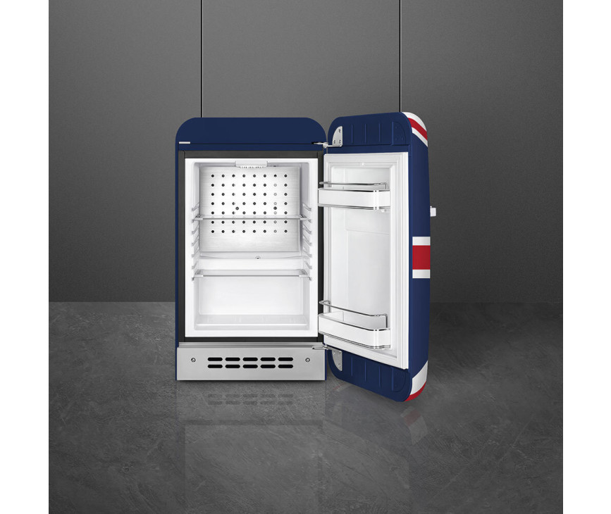 Smeg FAB5RDUJ6 retro jaren 50 koelkast - Union Jack - rechtsdraaiend