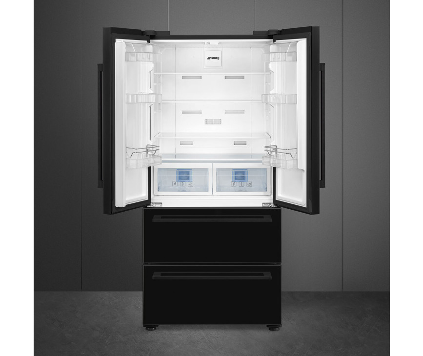 Smeg FQ55FNDE side-by-side koelkast - zwart