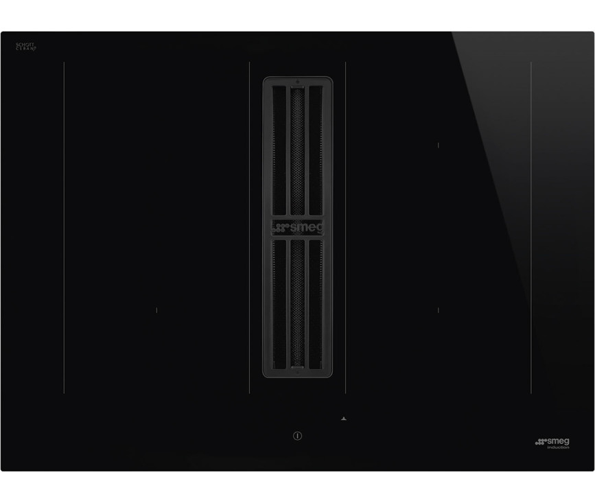 Smeg HOBD472D2 inbouw inductie kookplaat met afzuiging - 70 cm. breed