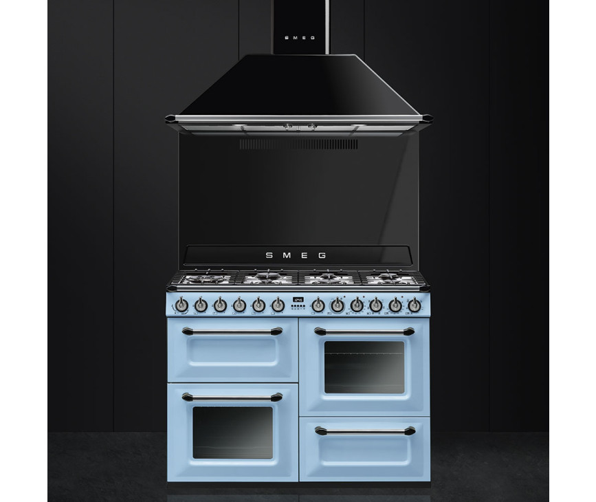 Smeg KT110BLE wand afzuigkap zwart