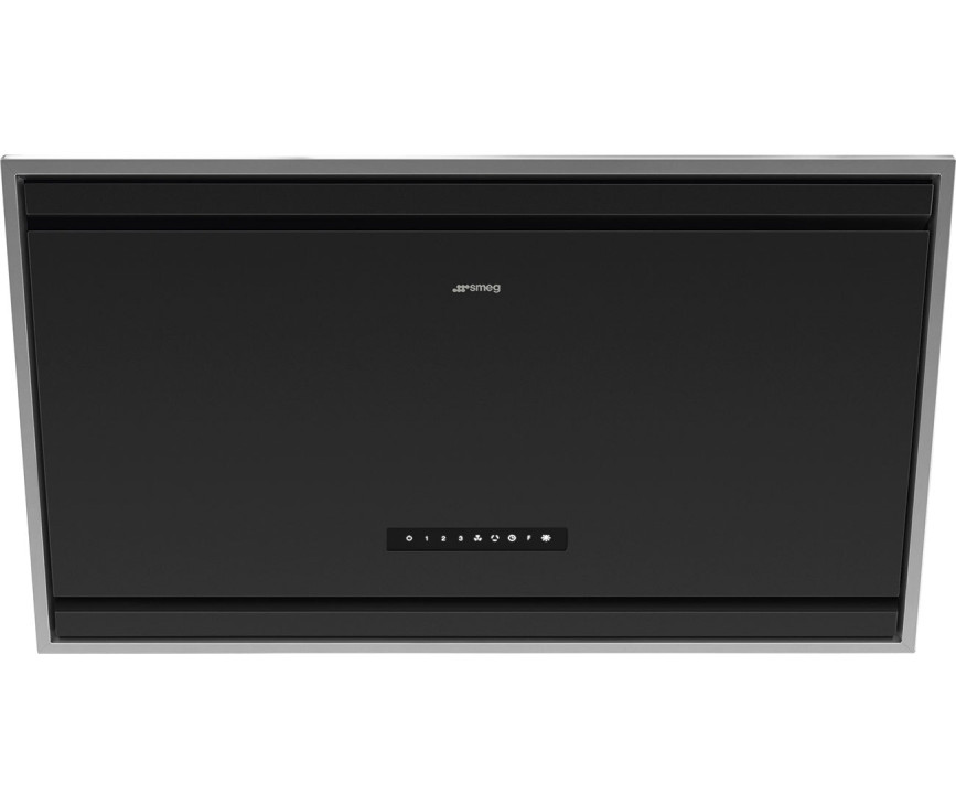 Smeg KV394MB schuine anti-hoofdstoot afzuigkap - zwart