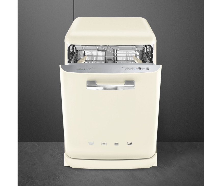 Smeg LVFABCR3 vrijstaande retro jaren 50 vaatwasser - crème