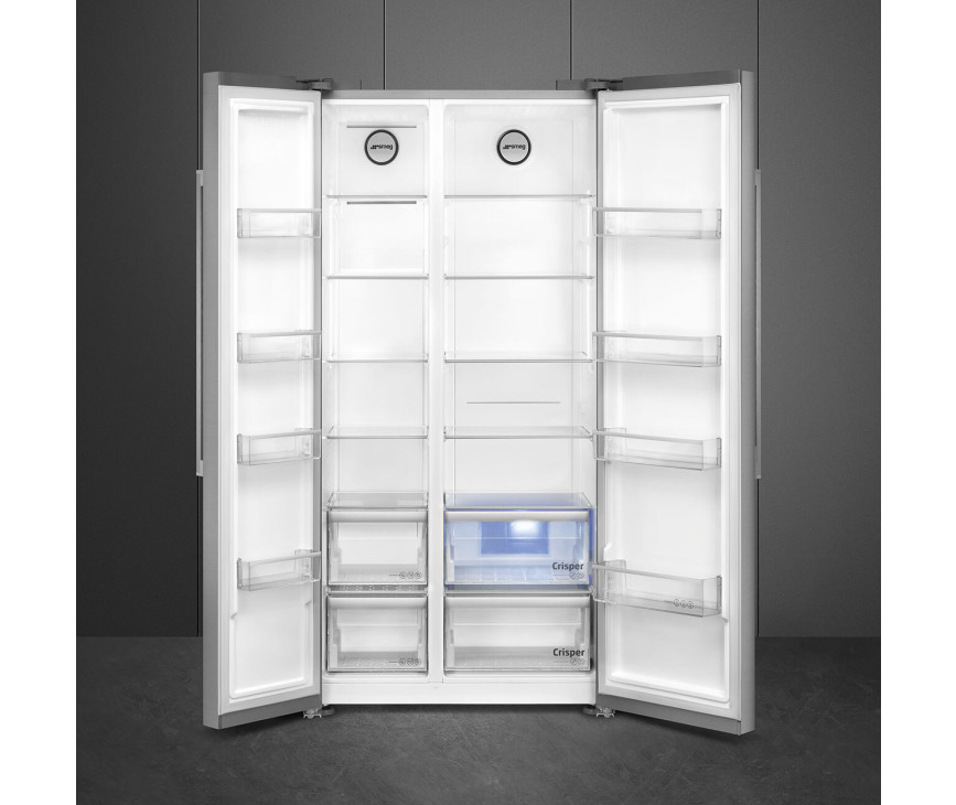 Smeg SBS63XDE side-by-side koelkast - rvs-look