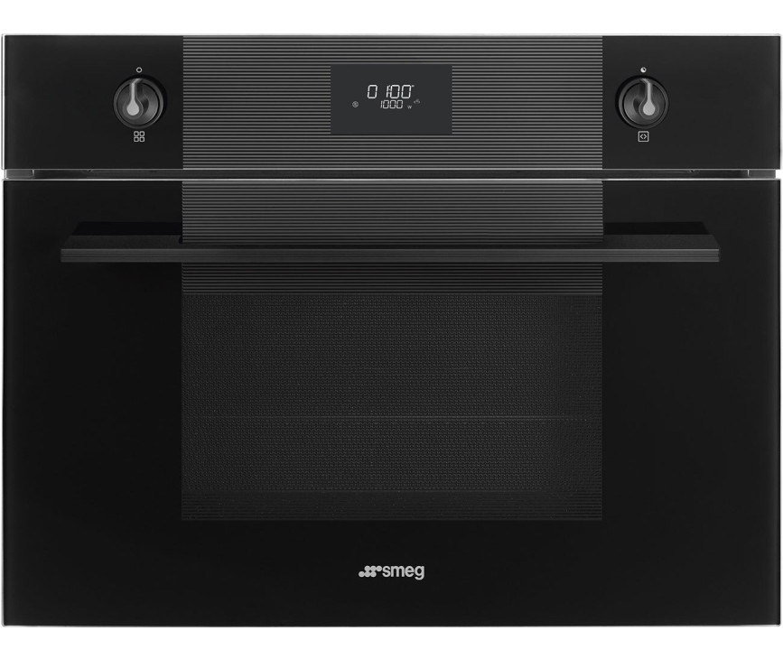 Smeg SO4101M1B3 inbouw oven met magnetron - nis 45 cm.