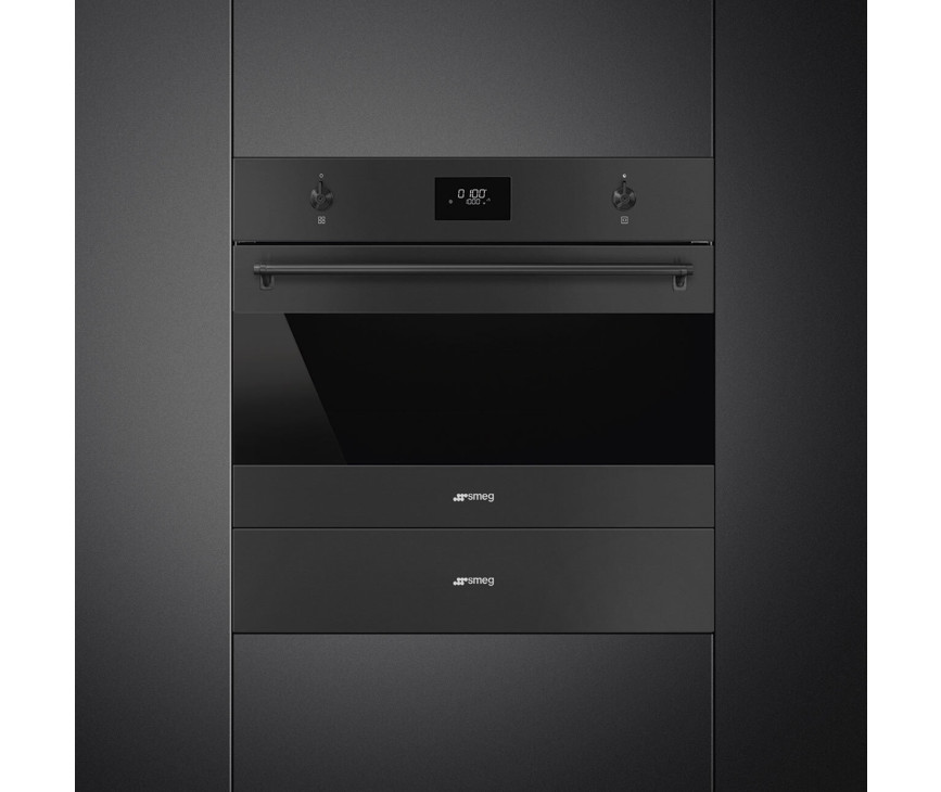 Smeg SO4301M0N inbouw magnetron met grill - zwart