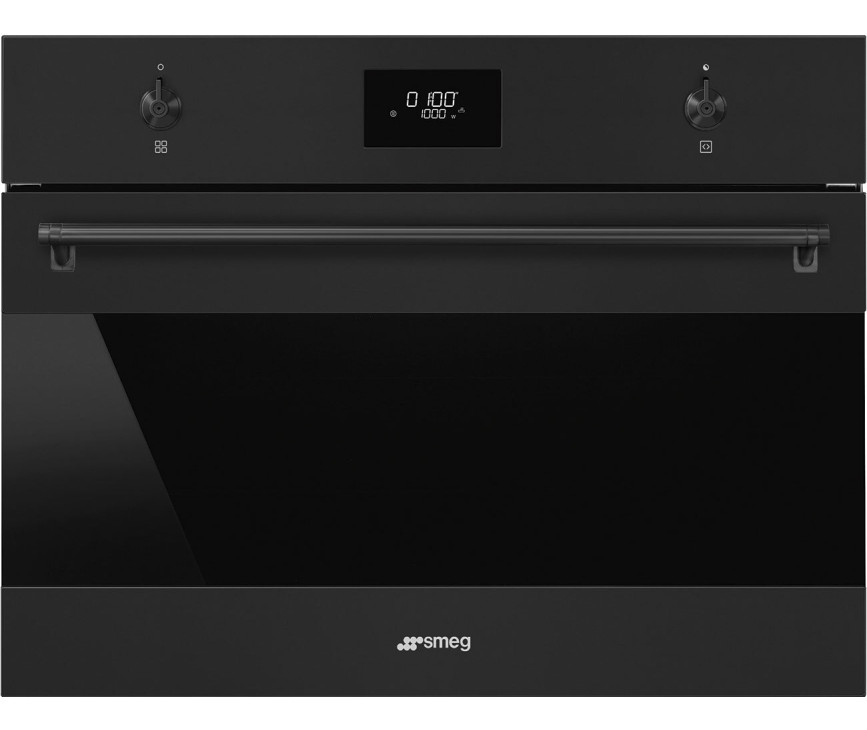 Smeg SO4301M0N inbouw magnetron met grill - zwart