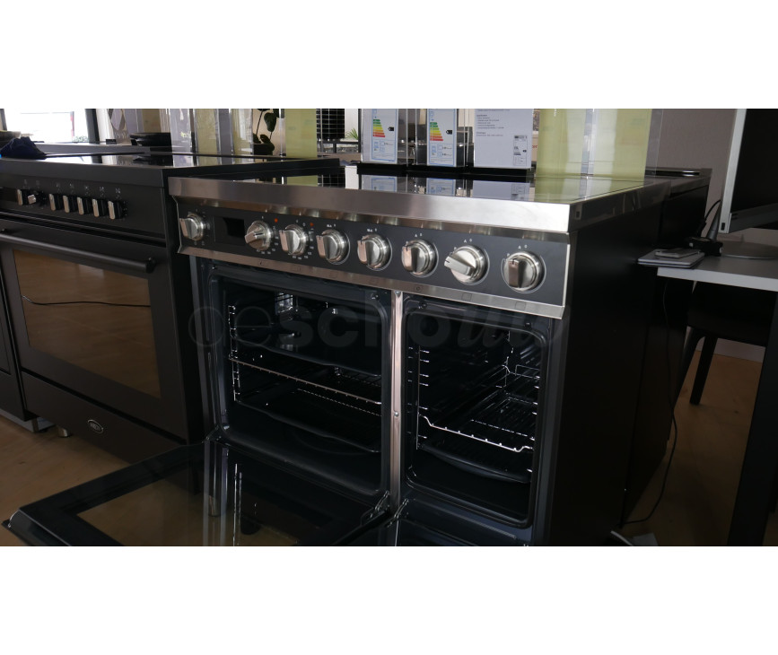 Smeg CPF92IMA inductie fornuis - antraciet - dubbele oven - Portofino