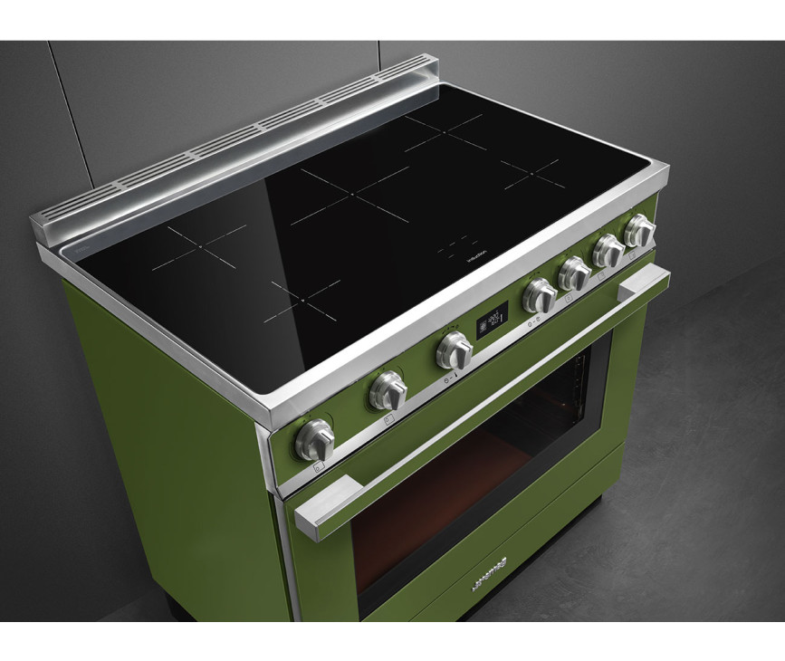 Smeg CPF9IPOG inductie fornuis - groen