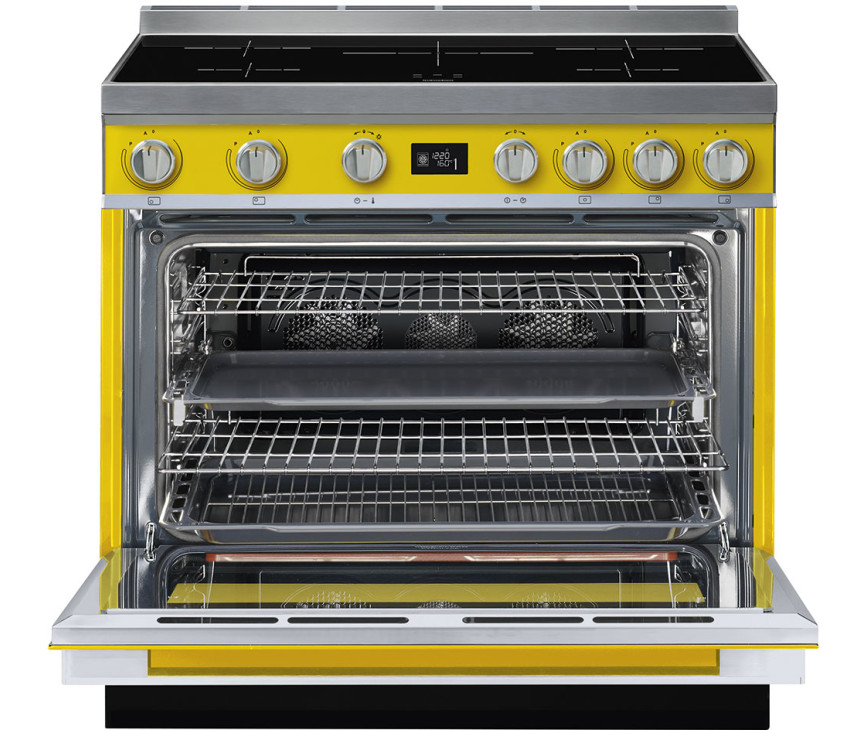 Smeg CPF9IPYW inductie fornuis - geel