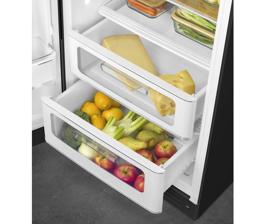 Smeg FAB28LBL5 koelkast zwart - linksdraaiend
