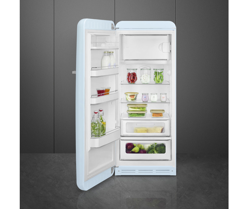 Smeg FAB28LPB5 koelkast pastelblauw - linksdraaiend