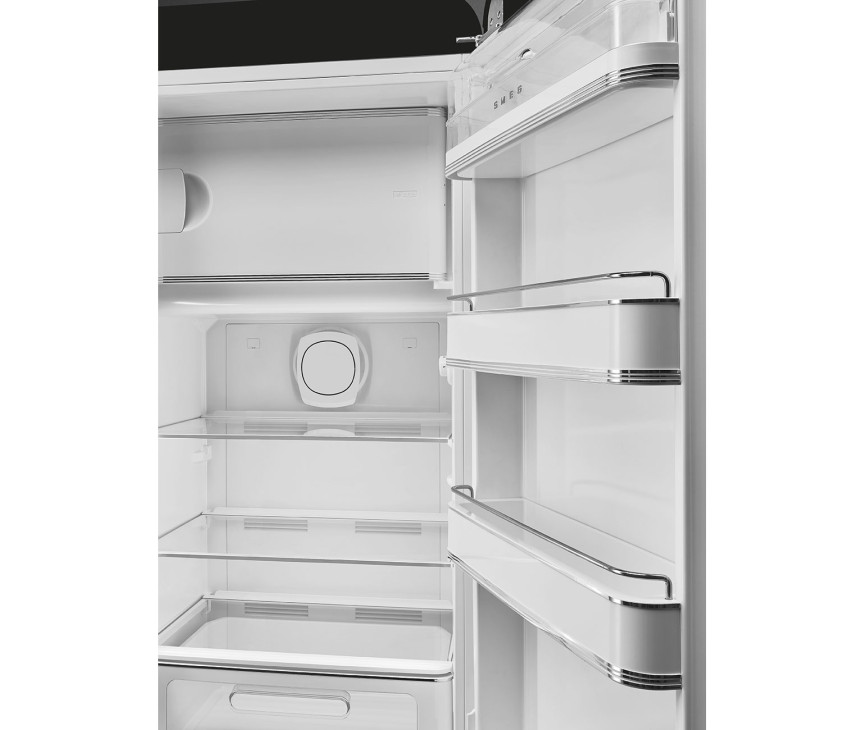 Smeg FAB28RBL5 retro koelkast zwart - rechtsdraaiend