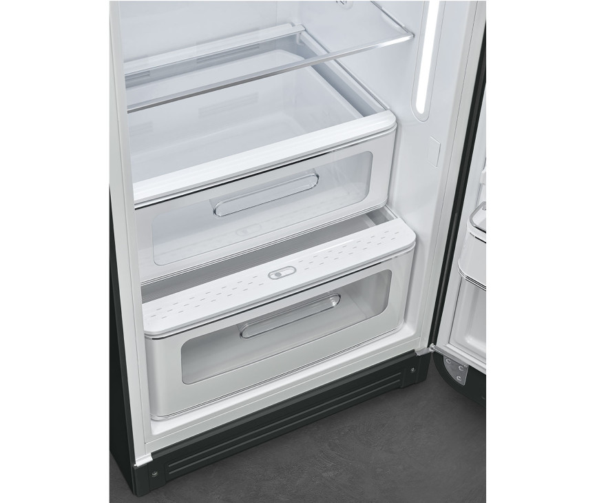 Smeg FAB28RDBLV5 koelkast black velvet - rechtsdraaiend