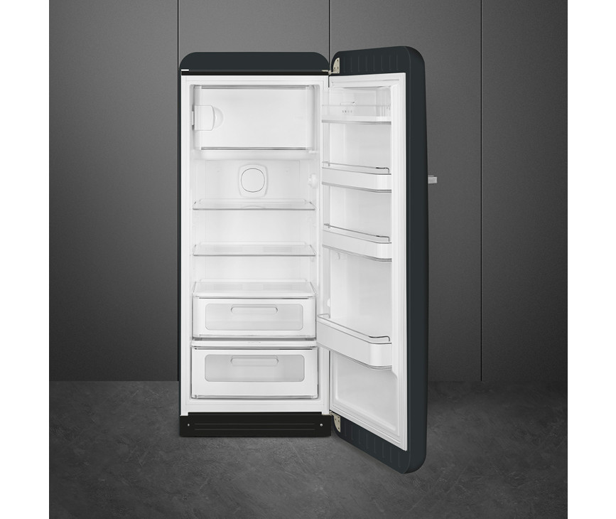 Smeg FAB28RDBLV5 koelkast black velvet - rechtsdraaiend