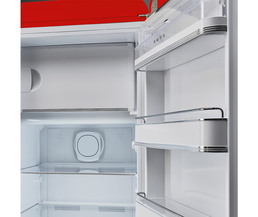 Bovenin ziet u het vriesvak van de Smeg FAB28RDMC5 koelkast Multicolor