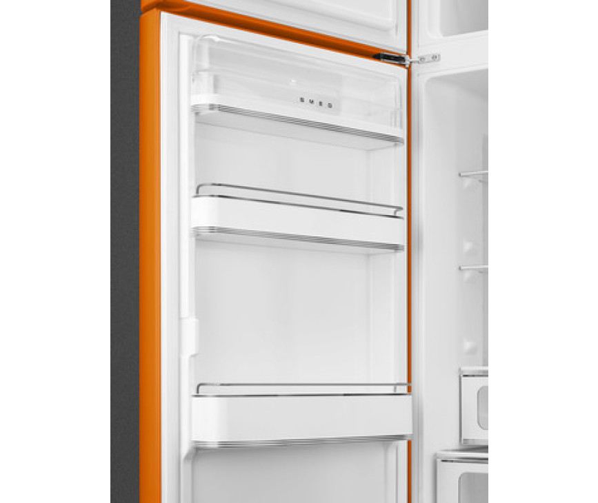 Smeg FAB30LOR5 linksdraaiende retro koelkast - oranje