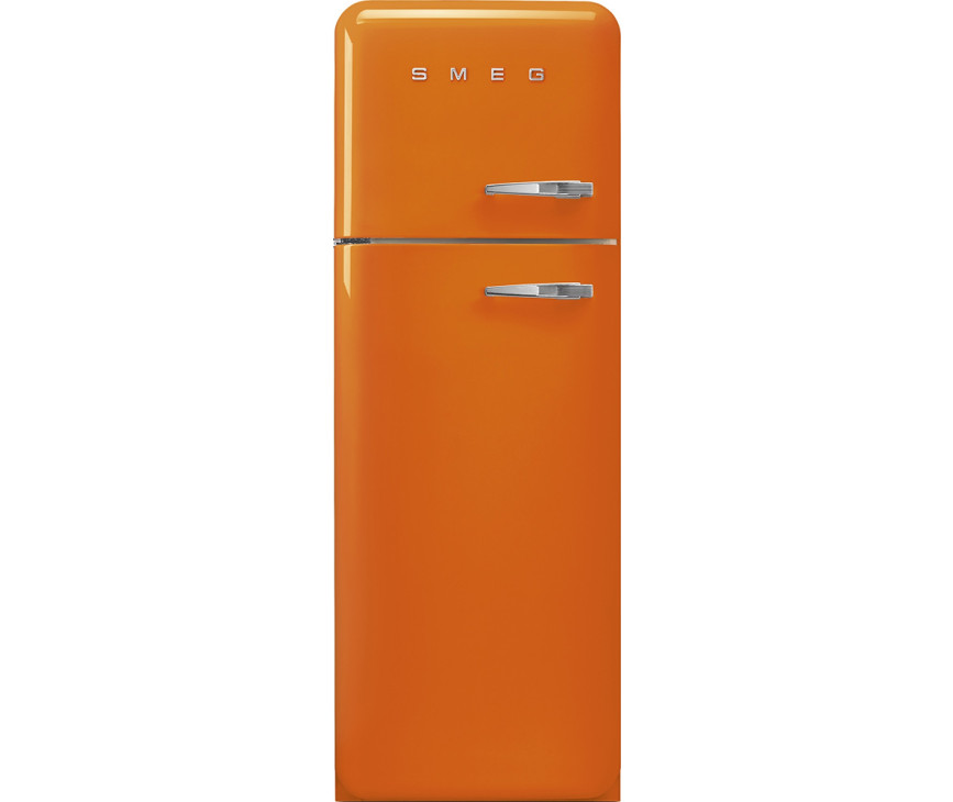 Smeg FAB30LOR5 linksdraaiende retro koelkast - oranje